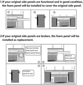 Plaque isolante latérale AC pour été/hiver Kit de panneaux de mousse isolés Accessoires Panneaux d'isolation en mousse pour <span class=keywords><strong>climatiseur</strong></span> de fenêtre - Product Image 6