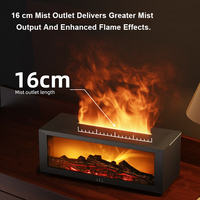 Diffuseur d'Arômes Électrique Effet Cheminée, Rechargeable USB, Essentiel, Télécommande, Diffuseur Cheminée OEM/ODM