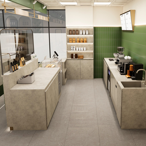 Kit d'accessoires d'aménagement pour kiosque-café préfabriqué en <span class=keywords><strong>conteneur</strong></span>, moderne et innovant, doré - Product Image 2