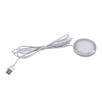 Rondelle de lumière tricolore USB 5V RV LED moderne ultra-mince lumière d'armoire à trois couleurs gradation de température pour l'éclairage de garde-robe de vin