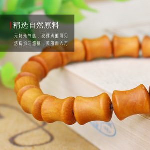 สร้อยข้อมือไม้จันทน์ภูเขาแบบวงเดียว ขนาด 8x8 มม. ลูกปัดไม้ สำหรับทุกเพศ เหมาะสำหรับเป็นของขวัญในพิธีทางศาสนา ขัดเงาด้วยมือ - Product Image 3