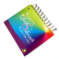 Calendrier de bureau en carton personnalisé 2025 avec logo, écologique, imprimé offset, reliure spirale, design à feuilles mobiles, calendrier de table en papier