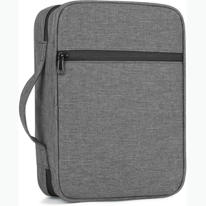 Estuche para Biblia Grande Impermeable con Muestra Gratis para Mujer, Estuche para Libros con Asa, Diseño Floral en Relieve, Bolsas para Biblia - Product Image 3