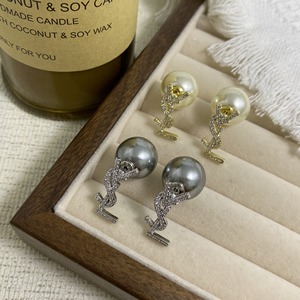 Boucles d'oreilles pendantes en perles plaquées or 18 carats avec cristaux, style coréen, <span class=keywords><strong>marque</strong></span> VSL, pour femmes - Product Image 6