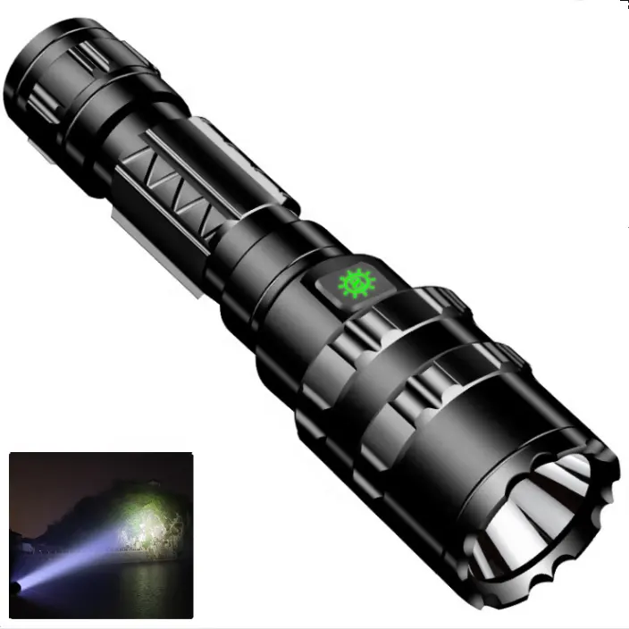 1600 Lumen Usb Rechargeable Led Torch Tactical Led Flashlight Power Bank Flashlights Powerful Led Flash Light