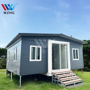 Wholesalers China Wooden Homes Premade Light Steel Structure Home Green Prefab Foldable House With Glass Window / Doors Colombia