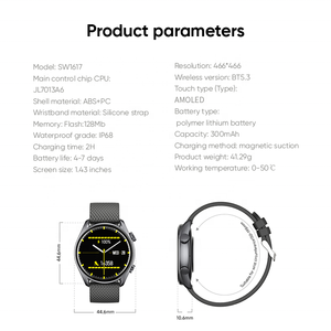 VIDVIE Round <span class=keywords><strong>Shape</strong></span> Relojes inteligente thông minh thể thao đồng hồ độ phân giải cao tập thể dục trackers smartwatch cho nam giới với chức năng cuộc gọi - Product Image 6