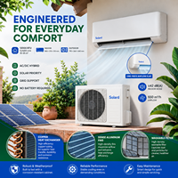 AC Solar 12000 BTU dengan Baterai Cadangan, Inverter DC, Tipe Split Dinding, Hybrid Grid, Pendingin & Pemanas Rumah Tangga AS