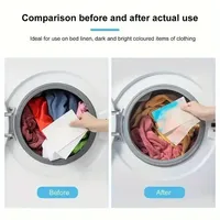 Feuilles anti-décoloration pour lessive domestique, absorbantes et efficaces pour toutes les machines à laver, OEM