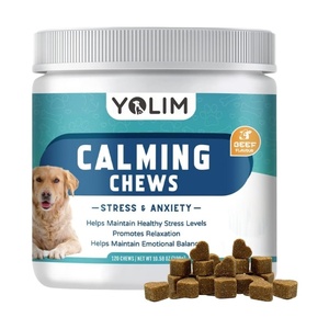 Masticables Calmantes para Perros con Melatonina, Promueven el Alivio del Estrés y la Ansiedad, Suplemento para Mascotas, Bajo Pedido Mínimo - Product Image 1