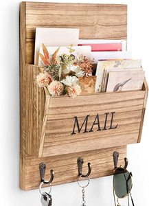 High Quality Wooden Shelves with Wall Key Rack <strong>Exported</strong> Good Quality Storage <strong>Holder</strong> &amp; Rack Factory Price for Wall Use - Product Image 4