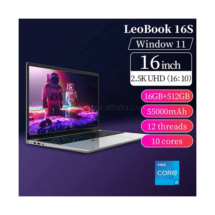 कारखाने की कीमत 16.0 इंच 2560x1600 ips HD स्क्रीन लैपटॉप कंप्यूटर इनटेल i3/i5/i7 cpu विंडोज़ 11 गेमिंग लैपटॉप