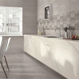 Ydstone nhà bếp hiện đại bàn trắng calacatta <span class=keywords><strong>Quartz</strong></span> <span class=keywords><strong>slab</strong></span> đánh bóng đá nhân tạo giá thấp đảo Countertop tấm - Product Image 6