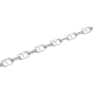 Chaîne de poignet massive et épaisse en platine Pt950 blanche, à maillons entrelacés, unisexe, pour usage quotidien et style urbain, ornement robuste en platine, cadeau - Product Image 6