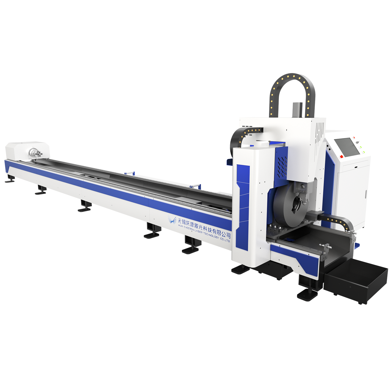 2000w special tube fiber laser cutting machine for cutting steel pipes