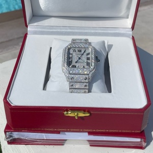 Hochwertige Luxus-Moissanit-Uhr, personalisierte Iced-Out-Uhr als Geschenk, Großhandel direkt ab Werk, Iced-Out-Mechanikuhren im Hip-Hop-Stil - Product Image 6