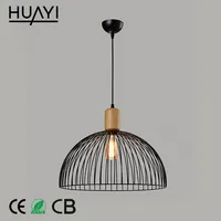 HUAYI Vintage Industrial Antique Simple Style Eisen 60W LED Pendel leuchte