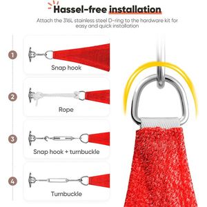 Anillo D de acero inoxidable de metal de 50mm de alta calidad Anillo D de acero inoxidable - Product Image 5