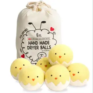 Best Selling Products 2024 New Trending In USA Private Label Organic Wool Dryer Balls For Laundry Washing Machine