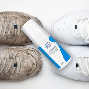 Nettoyant écologique pour baskets à marque privée avec brosse et serviette, extraits végétaux, nettoyant moussant sans eau pour chaussures de sport et de football - Product Image 2