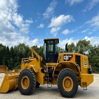Chargeuse sur pneus CAT 966H robuste pour l'exploitation minière, le stockage de sable, avec une grande benne résistante à l'usure, équipement de chargement stable et efficace