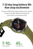 1,43-Zoll-AMOLED-Bildschirm Smartwatch GPS-Navigation IP68 Wasserdicht 5-10 Tage Akkulaufzeit Mehrere Sportmodi Kalender BT-Anruf