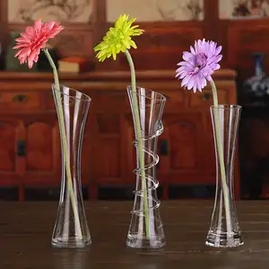 Ustomize-florero de vidrio para decoración, florero de vidrio ecológico
