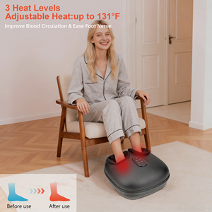 Masajeador de Pies Shiatsu con Compresión de Aire, Calor, Vibración y Amasamiento para Alivio del Dolor de Fascitis Plantar y Neuropatía, Venta al por Mayor OEM - Product Image 4