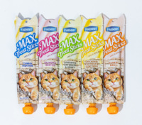FAENBEI Nouveautés Max Treat Sticks Sachet à bec verseur Friandises crémeuses pour chat