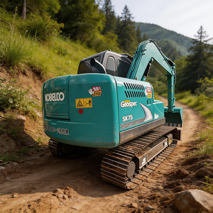 รถขุดตีนตะขาบ Kobelco SK75 มือสอง อะไหล่แท้ ไม่มีอุบัติเหตุ ไม่ได้รีเฟอร์บิช ชั่วโมงการใช้งานต่ำ คุ้มค่าคุ้มราคา - Product Image 5