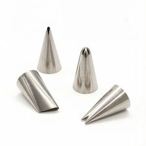 Ensemble de 4 embouts de pâtisserie en acier inoxydable 102, 104, 224, 352 pour décorer les cupcakes, les biscuits, motifs floraux - Product Image 5