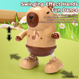 Nuovo stile bambini e bambini giochi elettronici bambini sensoriali danza animale Kapibala giocattoli luce musicale e educazione regalo per la vendita - Product Image 3