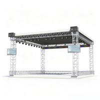 Estructuras de Techo Personalizadas, Arco Plano, Pico, Inoxidable, Estructura de Escenario Modular Portátil de Primera Calidad para Eventos y Conciertos al Aire Libre
