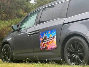 Premium Strong Adhesion Flexible Magnetic Car <b>Sticker</b> Waterproof Custom Full Color for Dog Grooming Mobile <b>Van</b> Advertising - Product Image 2