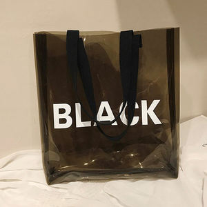 <span class=keywords><strong>Sac</strong></span> <span class=keywords><strong>de</strong></span> <span class=keywords><strong>plage</strong></span> d'été en plastique transparent imperméable <span class=keywords><strong>de</strong></span> couleur bonbon <span class=keywords><strong>Sac</strong></span> à main fourre-tout en PVC transparent pour femmes avec motif <span class=keywords><strong>de</strong></span> lettres - Product Image 6