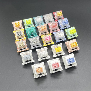 Différents Types Outemu <span class=keywords><strong>Switch</strong></span> Linéaire Pêche/Argent/Rose Interrupteurs <span class=keywords><strong>Silencieux</strong></span> Echangeable à Chaud Avec Guide Lumière Coutom <span class=keywords><strong>Clavier</strong></span> <span class=keywords><strong>Mécanique</strong></span> - Product Image 1