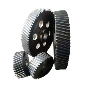 Sur mesure 45 #   Engrenages de transmission industriels en acier de grande taille, usinage d'arbres d'engrenage non standard fabriqués selon des dessins - Product Image 5
