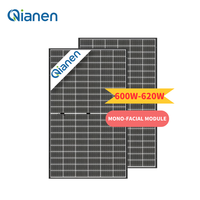 QIANEN modul tenaga surya silikon monokristalin tipe N 600W-620W Panel HBC Panel CE TUV untuk efisiensi 22.80%