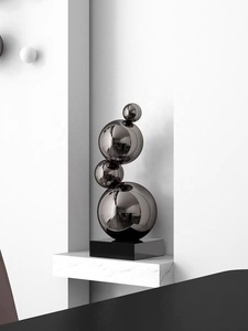 Boules de miroir en métal modernes personnalisées pour l'extérieur sculpture artistique moderne sculpture de bulles en métal pour la décoration artistique d'hôtel - Product Image 4