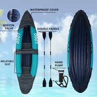 Meilleure vente marchandise en espèces deux personnes Waterplay pliable Durable explorer voyage Portable gonflable Kayak bateau