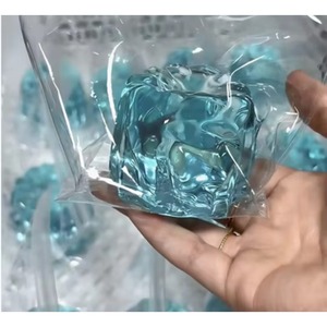 ของเล่นบีบคลายเครียดรูปทรงธารน้ำแข็งสีฟ้าแบบใหม่ ขายส่ง TPR Taba Squishy ของเล่นบีบนุ่มๆ คืนรูปช้า - Product Image 3