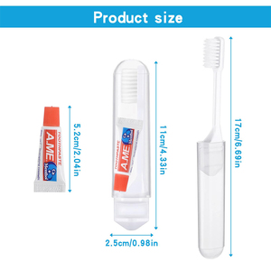 <span class=keywords><strong>Brosse</strong></span> à dents de voyage <span class=keywords><strong>pliable</strong></span> bon marché avec dentifrice, <span class=keywords><strong>brosse</strong></span> à dents pour avion - Product Image 6