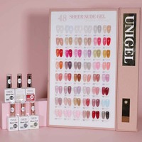 Lot de vernis à ongles gel translucide effet gelée, 48 couleurs, pour salon, OEM/ODM, personnalisable, non toxique