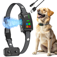 TIZE Ultraschall No Bark Hunde halsband Dual Sensors Wiederauf ladbare Safe Beep Vibration Elektro schock Stop Barking Trainings halsband