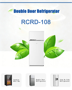 Réfrigérateur double porte électrique RONCHI 108L à congélateur supérieur, compact, autonome, économe en énergie, pour usage domestique, grande capacité - Product Image 4