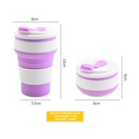 Tasses de voyage portables pliables en silicone avec paille, gobelets jetables anti-chute pour bébés et enfants, bouteilles d'eau modernes pour l'apprentissage de la boisson