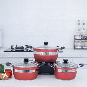 Cooking Pot Sets Kitcheware Kitchenware Kitchen <strong>Wear</strong> Ware Pan Pans Gadgets Stock Accessories <strong>Kichen</strong> Tools Cookware Set - Product Image 2