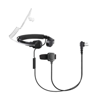 Microphone tactique pour talkie-walkie, suppression du bruit ENC, micro PTT à doigt, écouteur à tube acoustique bidirectionnel – Vente chaude usine