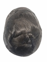 XF Thin Skin 0,08-0,1mm Peluca para hombre Anudada Prótesis de cabello humano indio para hombres Tupé