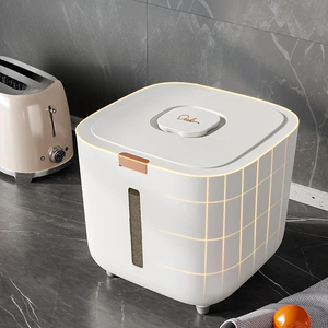 Conteneur de stockage de riz à pression – Seau en plastique de qualité alimentaire, hermétique, résistant à l'humidité et aux insectes – Capacité 5/10/15/20L - Product Image 6